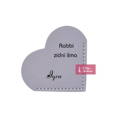 Marque-page coeur gris Rabbi zidni ilma - Iqra