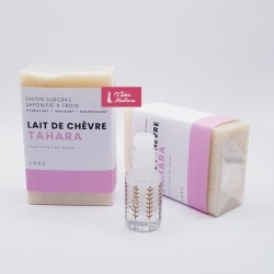 Savon lait de chèvre Tahara saponifié à froid et Surgras 8% - Musc Tahara